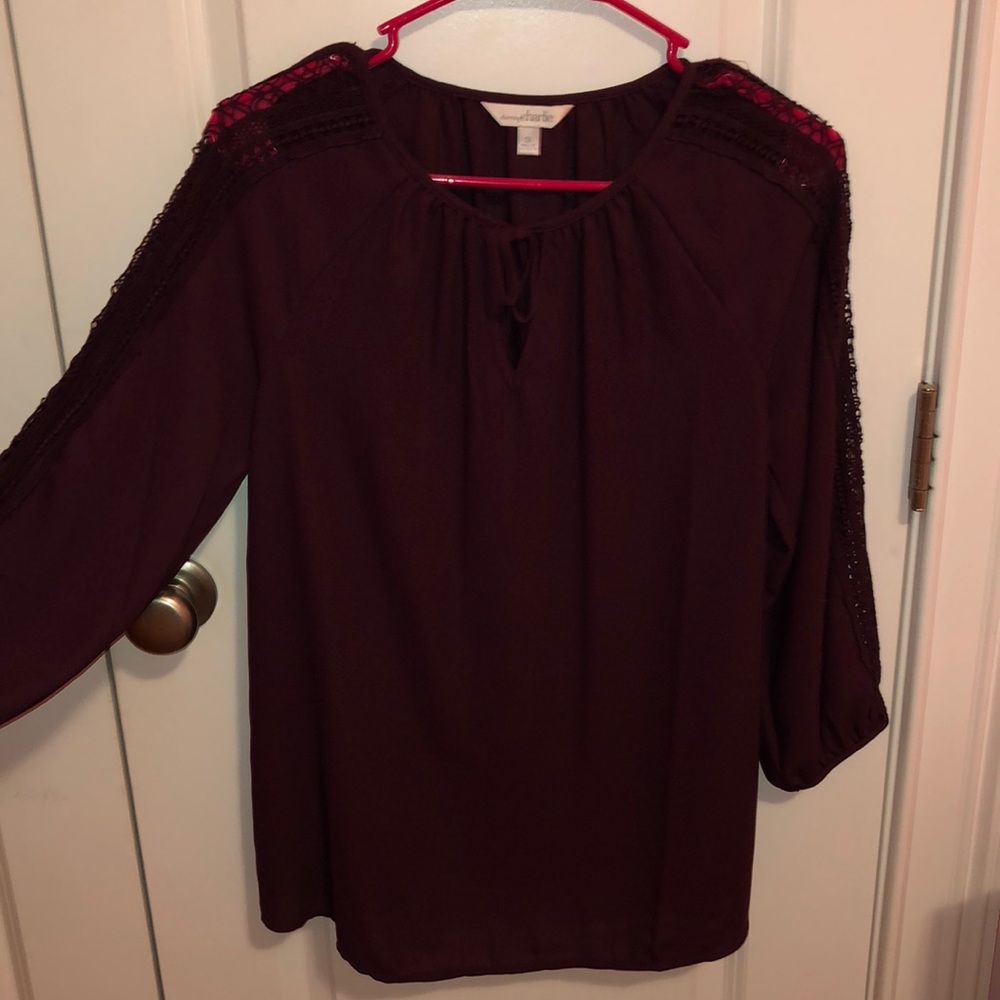 Purple blouse